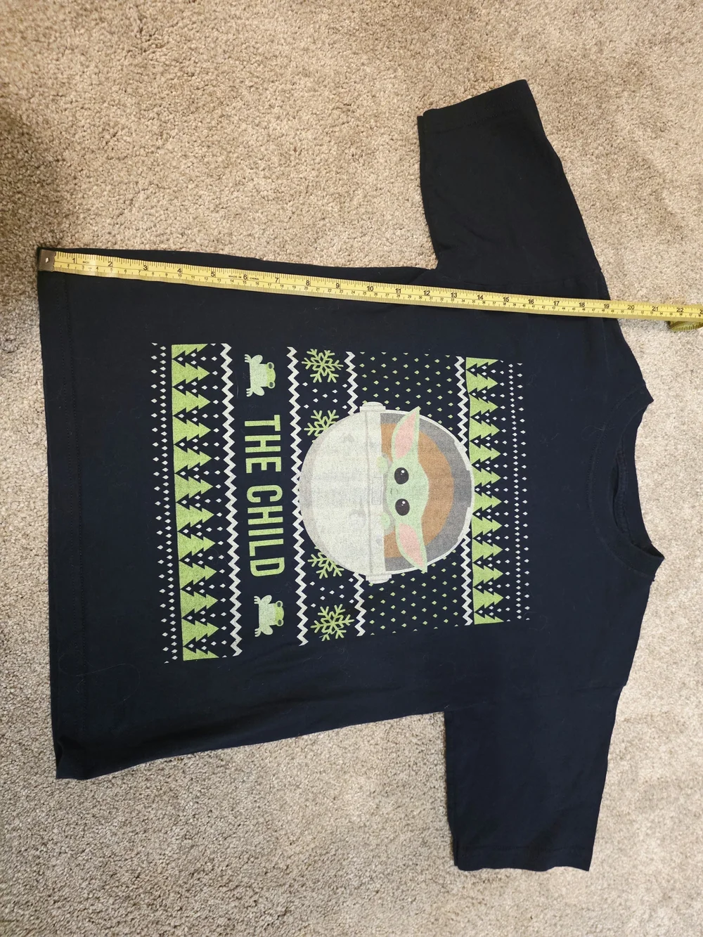 Kids 'The Child' Graphic Tee - Navy Green
